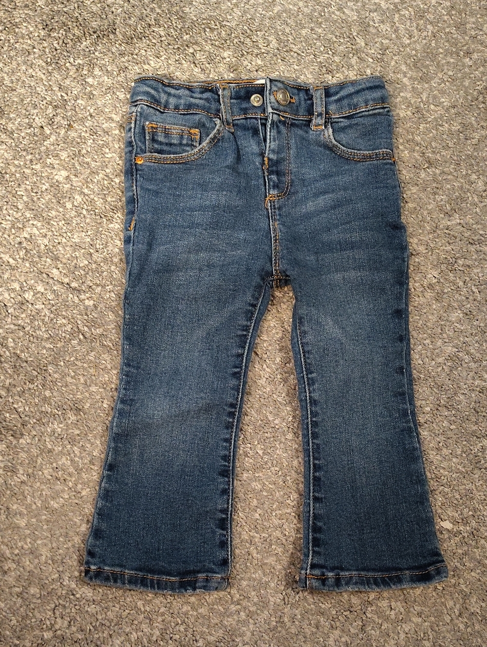 Zara Girls Medium Blue Straight-Leg Denim Jeans